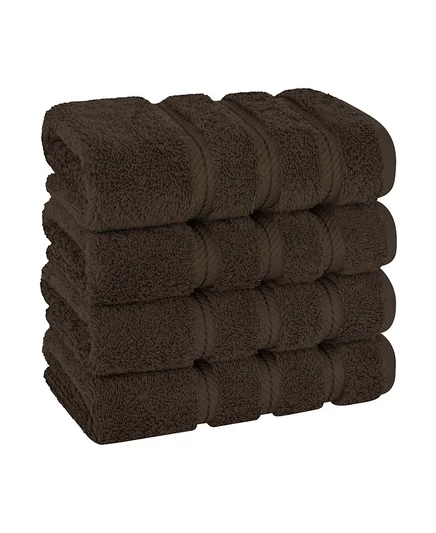 Набор полотенец American Soft Linen Edison 4 шт. из турецкого хлопка, коричневые