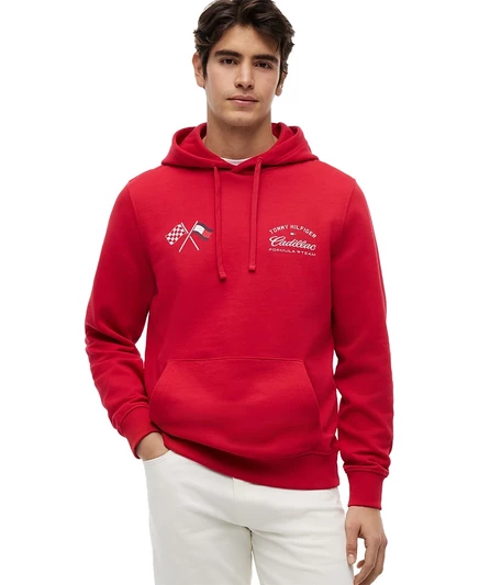 Мужское худи Tommy Hilfiger Cadillac F1, красное