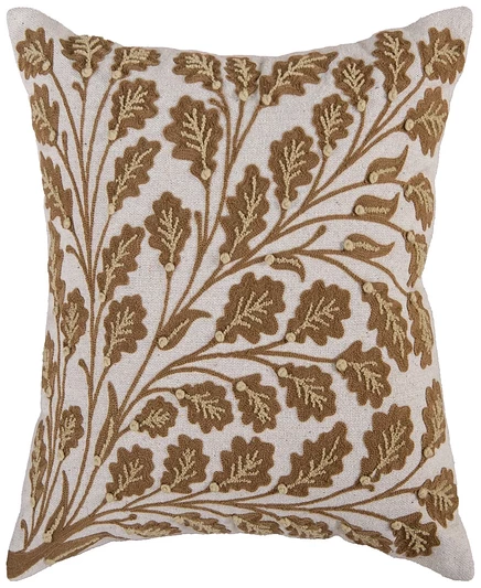Декоративная подушка Rizzy Home Elizabeth хлопковая 46×46 см, коричневая