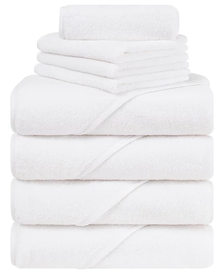 Детские полотенца American Soft Linen с капюшоном, белые