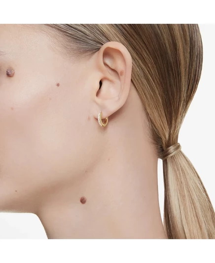 Серьги-конго Swarovski Matrix, позолоченные, золотистые