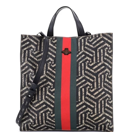 Женская сумка Gucci Caleido GG из канвы, коричневая