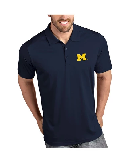 Мужская поло Antigua Michigan Wolverines Tribute, синяя