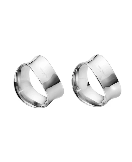 Кольца для салфеток Georg Jensen Cobra набор 2, серебристые