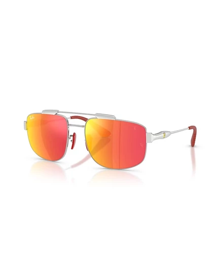 Солнцезащитные очки Ray-Ban унисекс квадратной формы, серебристый RB3789M