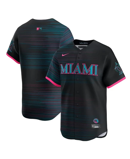 Мужская футболка Nike Marlins City Connect 2025, черная