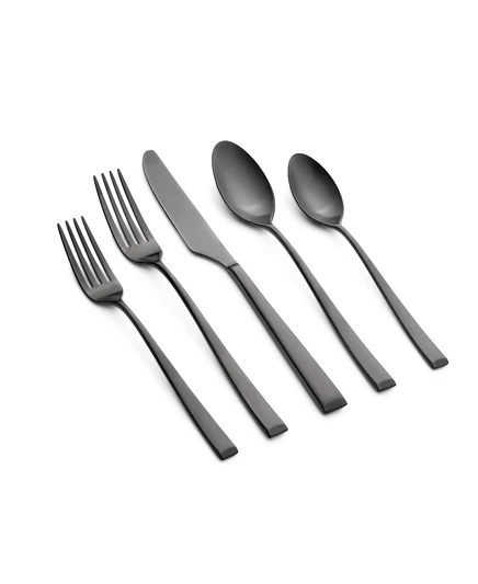 Набор столовых приборов Cambridge Silversmiths Marlise 20 пр., черный сатин