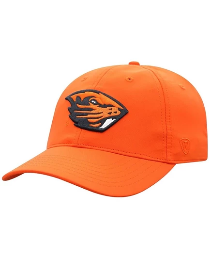 Мужская шапка с регулируемой посадкой Top of the World для мужчин оранжевого цвета Oregon State Beavers Trainer оранжевого цвета