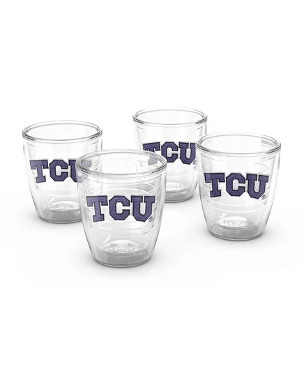 Tervis Tumbler TCU с рогатыми лягушками, 4 упаковки, 12 унций. Набор стаканов с эмблемой
