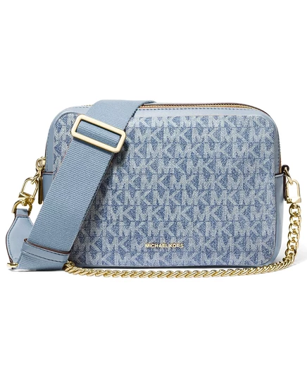 Мини-сумка Michael Kors Bryant с цепочкой для фотоаппарата через плечо синего цвета