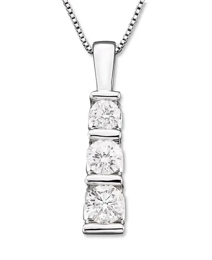 Колье Macy's Three-Stone с бриллиантами 0,5 карат, 14k, золотое