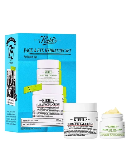 Kiehl's с 1851 года, 2 шт. Набор для увлажнения кожи лица и глаз без цвета