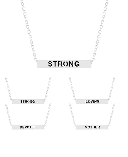 Ожерелье Macy's Inspirational Mother 16+2″, серебристое