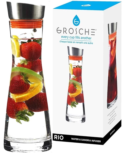 Кувшин GROSCHE Rio 1000 мл с фильтром, прозрачный
