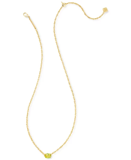 Подвеска Kendra Scott Single Stone 16″ регулируемая, перидот