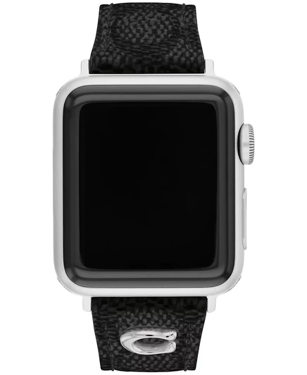 Женский ремешок Coach Signature для Apple Watch 38/40/41 мм, черный