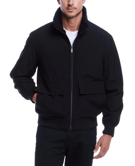 Мужская бомбер-куртка Weatherproof Flex Tech, черная