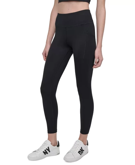  Спортивные женские леггинсы  DKNY Balance с высокой посадкой 7/8 black
