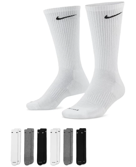 Унисекс носки Nike Everyday Plus тренировочные, 6 пар, многоцветные