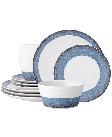 Набор посуды Noritake Colorscapes, 12 предметов, синий