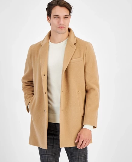Мужское пальто Michael Kors шерстяное, бежевое