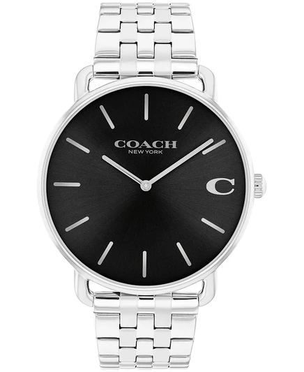 Мужские часы-браслет COACH Elliot серебристого цвета из нержавеющей стали, 43 мм