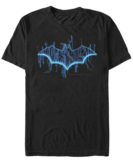 Мужская футболка с коротким рукавом Fifth Sun DC Batman с логотипом  black