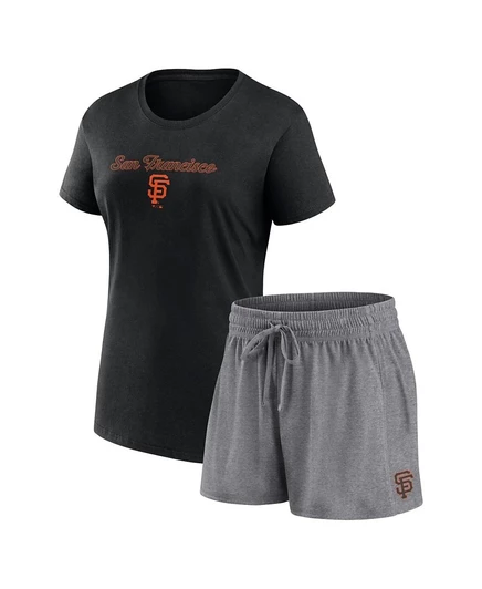 Женский комплект Fanatics San Francisco Giants, черно-серый