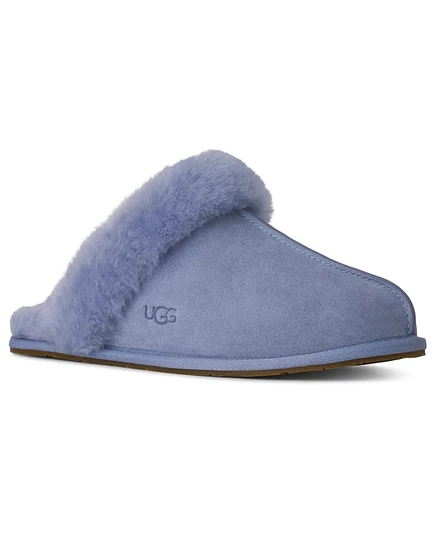 Женские тапочки Ugg Scuffette II из овчины, сине-серые