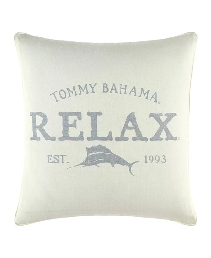 Декоративная подушка Tommy Bahama Home Relax 46×46 см, кремовая