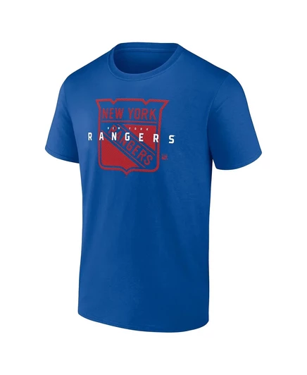 Мужская футболка Logo Athletic New York Rangers с принтом, синяя