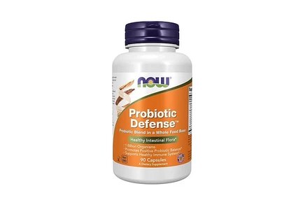 NOW Foods Probiotic Defense, 90 капсул без цвета