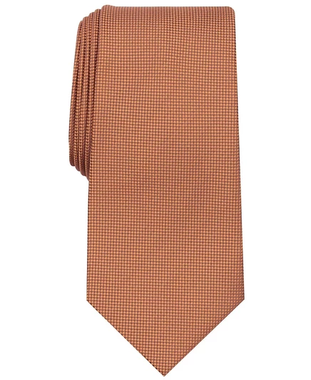 Мужской галстук Perry Ellis Oxford однотонный, коричневый