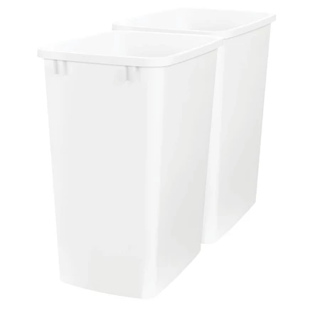Мусорные контейнеры Rev-A-Shelf 33 л, 2 шт., белые