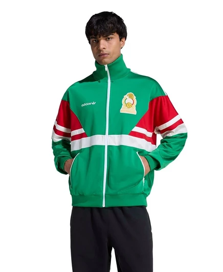 Мужская спортивная куртка Adidas Mexico 1986 Bringback на молнии, зеленая