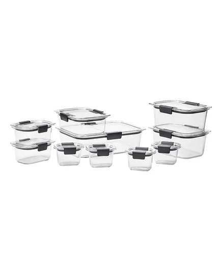 Контейнеры Rubbermaid Brilliance, набор 20 шт., черные