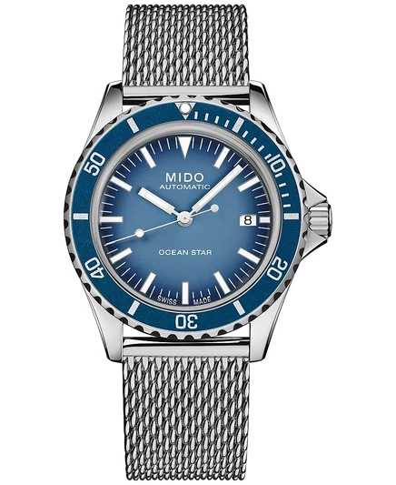 Унисекс часы Mido Ocean Star Tribute автомат 41 мм, синий