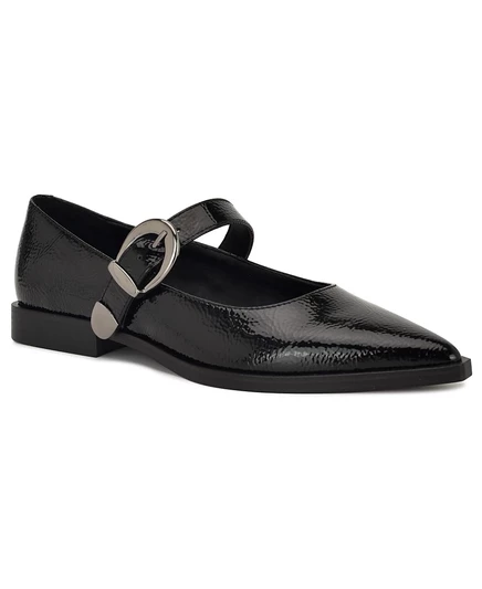 Женские балетки Nine West Katrel, черные лакированные