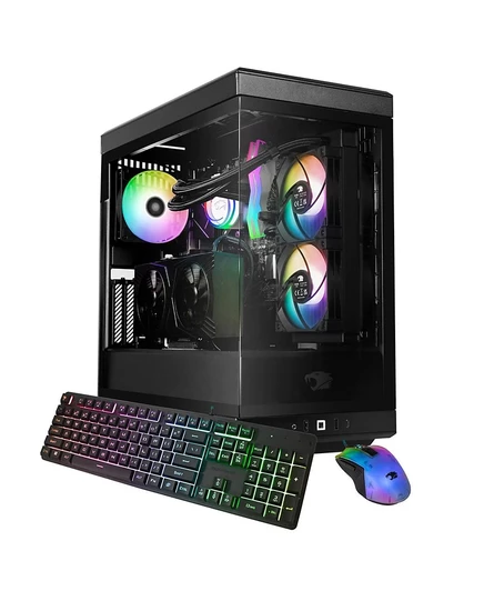 Настольный игровой компьютер iBUYPOWER Y40BI9N5801, процессор Intel Core Ultra 9 285 2,5 ГГц, 32 ГБ оперативной памяти, 2 ТБ SSD, NVIDIA GeForce RTX 5080 16 ГБ, Windows 11 Home, Черный черный