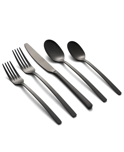 Набор столовых приборов Cambridge Silversmiths Beacon Black Satin, 20 шт, черный сатин