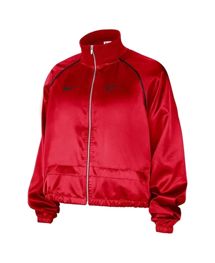 Женская красная куртка-реглан Nike Chicago Bulls Courtside Retro Fly Raglan на полной молнии от Nike red