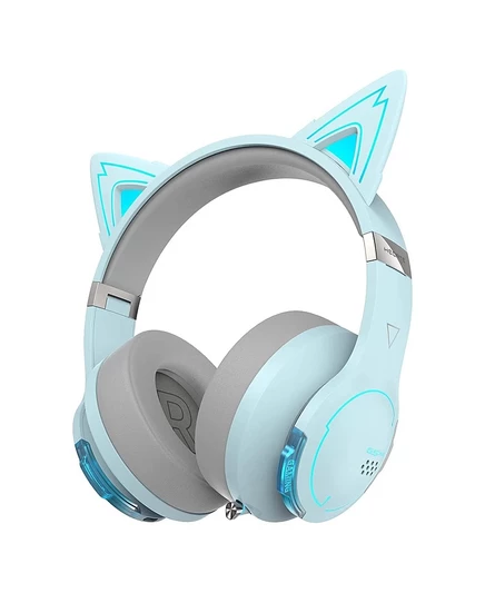Игровая гарнитура Edifier G5BT CAT Wireless Bluetooth Cat Ear с микрофоном синего цвета