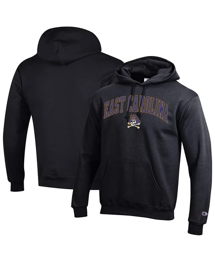 Мужское худи Champion ECU Pirates Arch Over Logo, черное