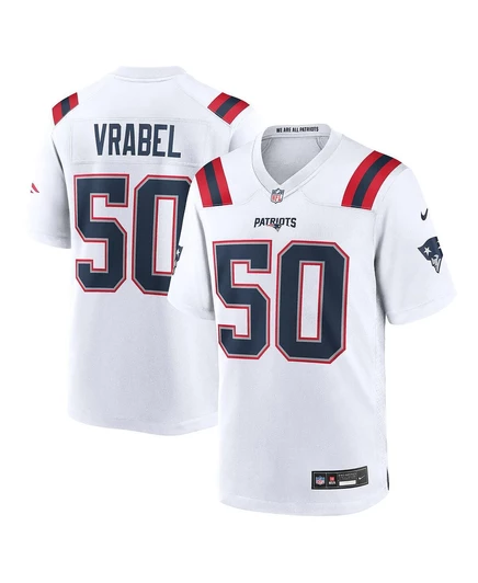 Мужская футболка Nike Mike Vrabel белого цвета New England Patriots  white
