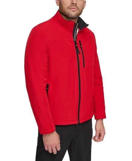 Мужская куртка Calvin Klein Soft Shell с флисом, красная