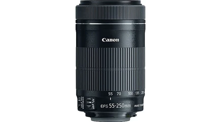 Объектив canon ef-s 55-250 мм f/4-5.6 is stm, черный