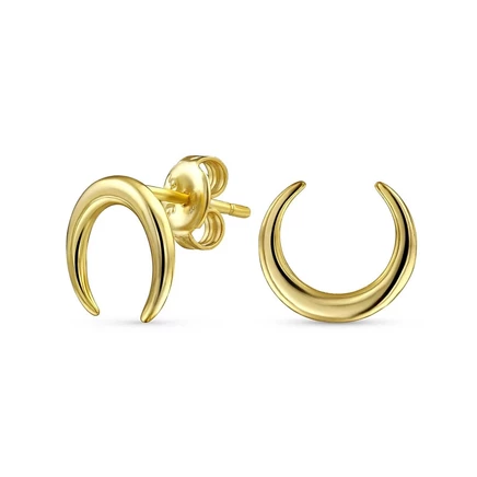 Серьги Bling Jewelry с фианитами, серебро 925, золотистые