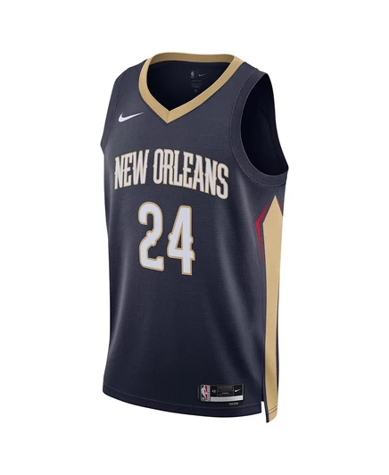 Мужская и женская майка Nike Hawkins Navy New Orleans Pelicans Swingman - Icon Edition navy