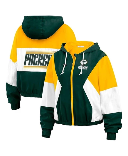 Женская ветровка WEAR by Erin Andrews Packers, многоцветная