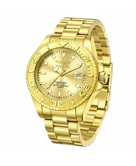 Мужские кварцевые часы Invicta 69523 Pro Diver PC32S золотые